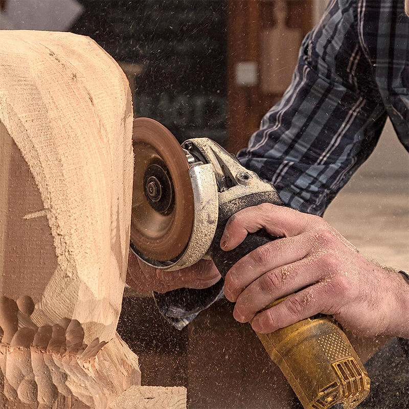 Muela amoladora angular para madera