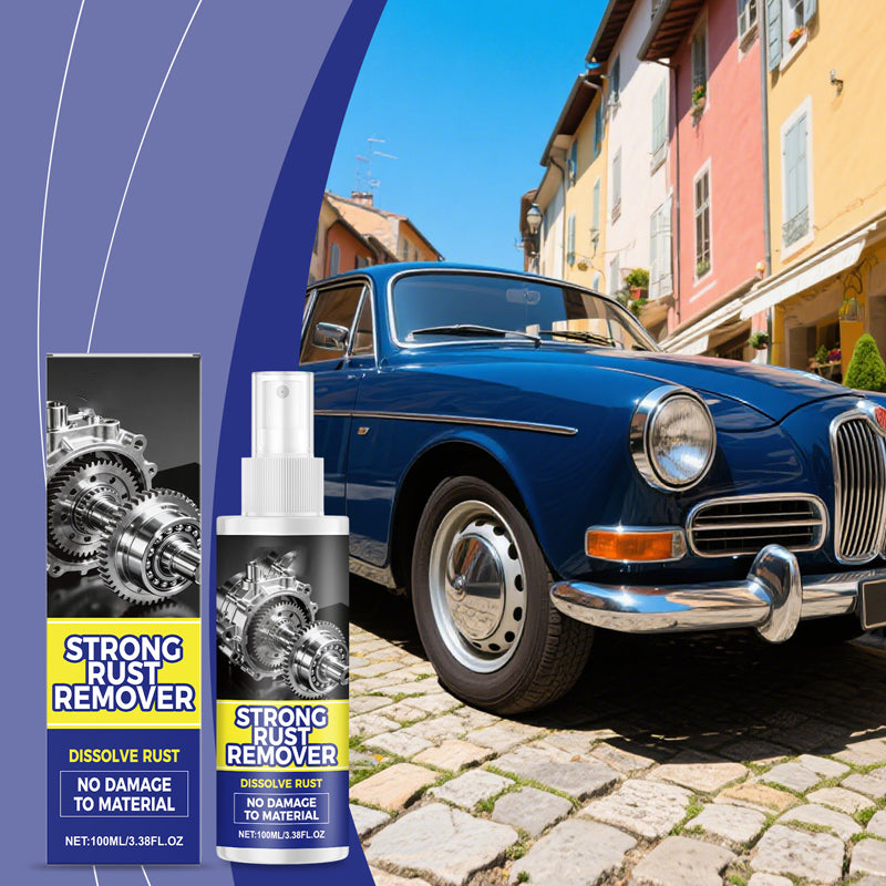 Compre 2 y llévese 1 gratis🔥 Potente spray quitamanchas de óxido todo en uno para coches: funciona en parachoques, tubos de escape y molduras, elimina el óxido sin esfuerzo en cuestión de minutos.