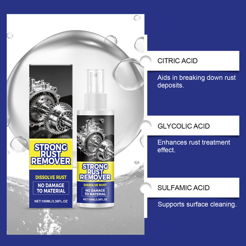 Compre 2 y llévese 1 gratis🔥 Potente spray quitamanchas de óxido todo en uno para coches: funciona en parachoques, tubos de escape y molduras, elimina el óxido sin esfuerzo en cuestión de minutos.