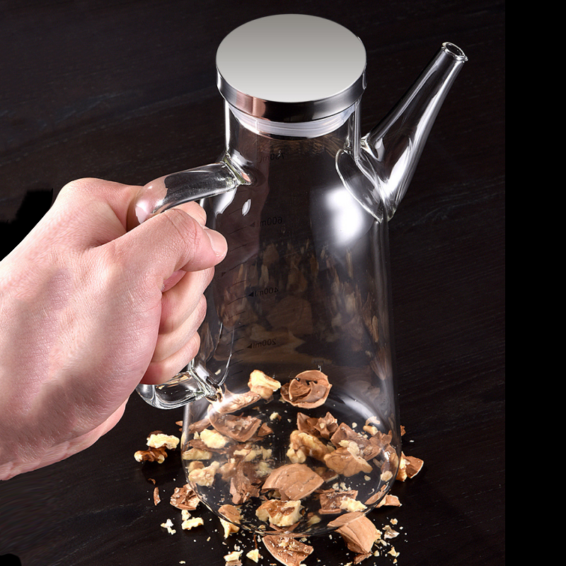 Botella dispensadora de aceite con boquilla antigoteo