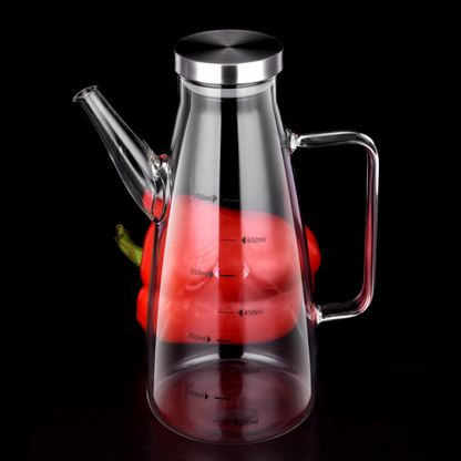Botella dispensadora de aceite con boquilla antigoteo