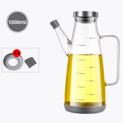 Botella dispensadora de aceite con boquilla antigoteo