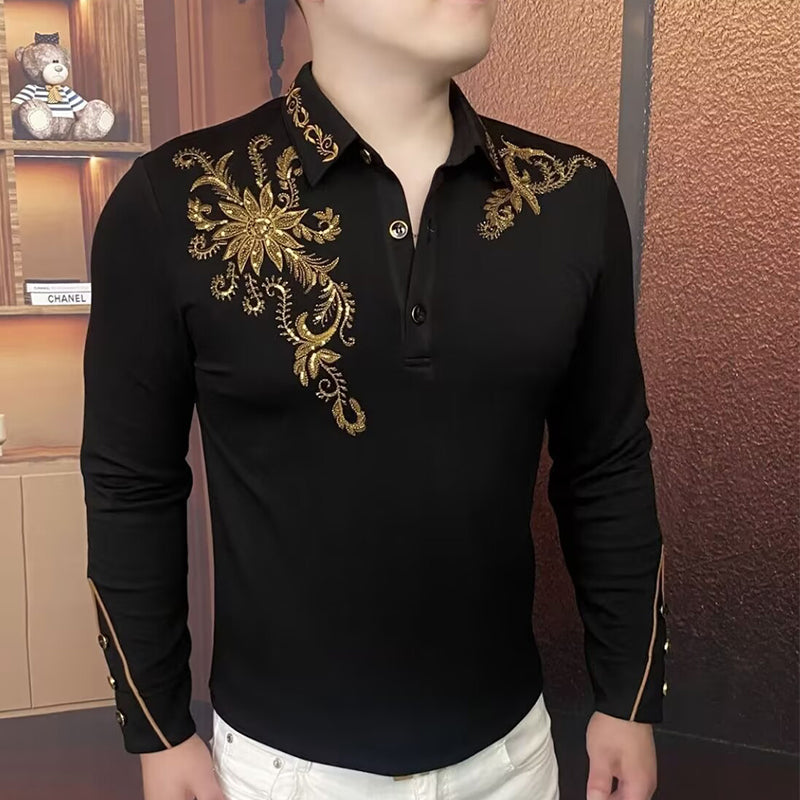 Sudadera con capucha y cuello redondo de manga larga para hombre