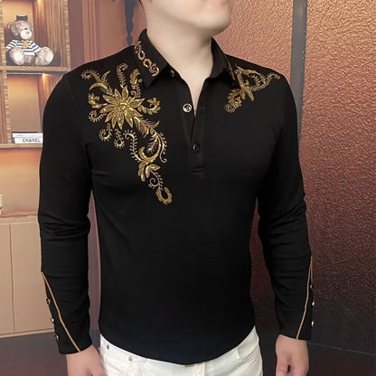 Sudadera con capucha y cuello redondo de manga larga para hombre