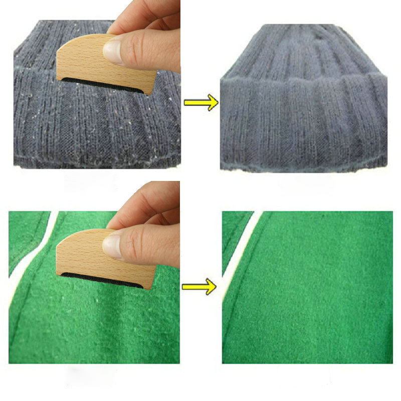 Afeitadora manual de madera para ropa