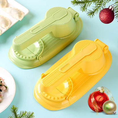 Máquina 2 en 1 para hacer dumplings – Prensa de masa y molde para rellenar