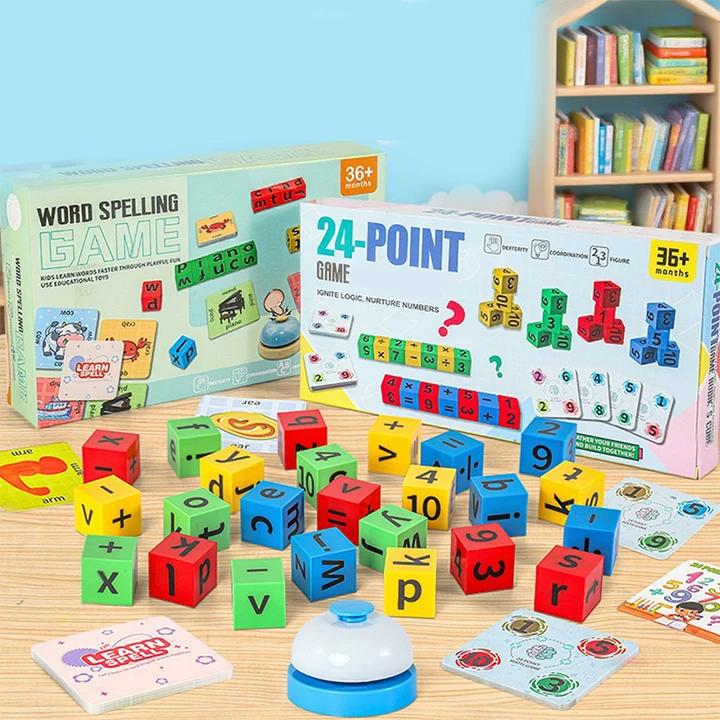Interactive Math & Word Spelling Game for Kids