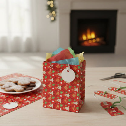 Vintage Christmas Kraft Paper for Gifts & Crafts