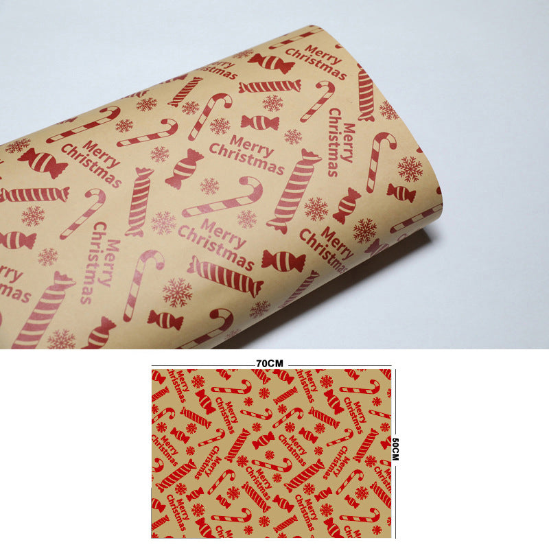 Vintage Christmas Kraft Paper for Gifts & Crafts