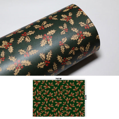 Vintage Christmas Kraft Paper for Gifts & Crafts