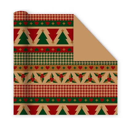 Vintage Christmas Kraft Paper for Gifts & Crafts