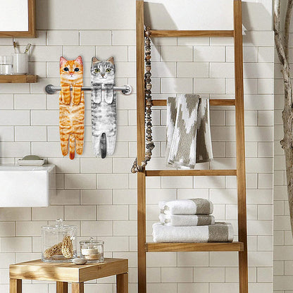 ⏳50 % de descuento por tiempo limitado⏰Toalla de mano con gatos adorables😺🐾