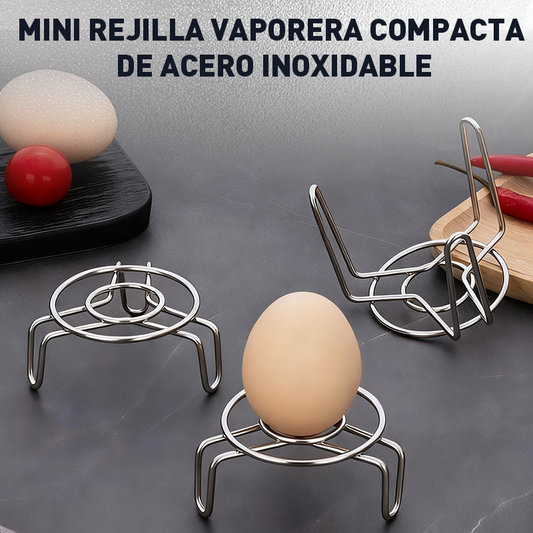 Mini Rejilla Vaporera Compacta de Acero Inoxidable