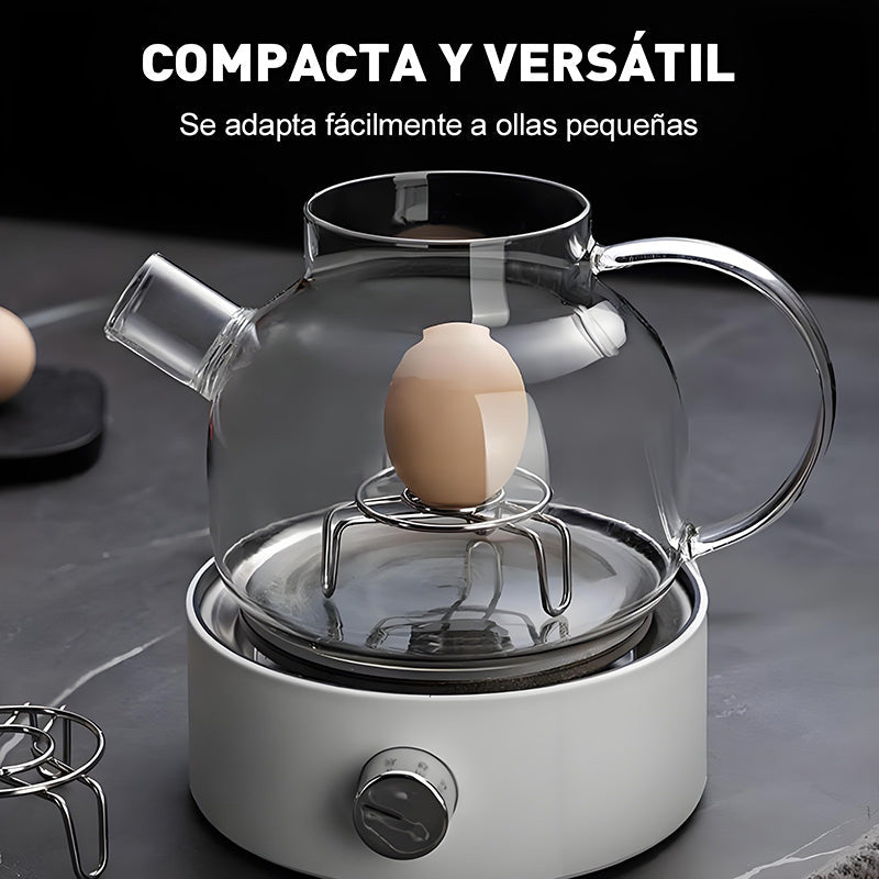Mini Rejilla Vaporera Compacta de Acero Inoxidable