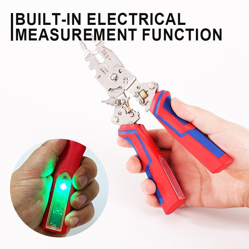 Alicates Eléctricos Plegables Multifuncionales con Función de Medición Eléctrica