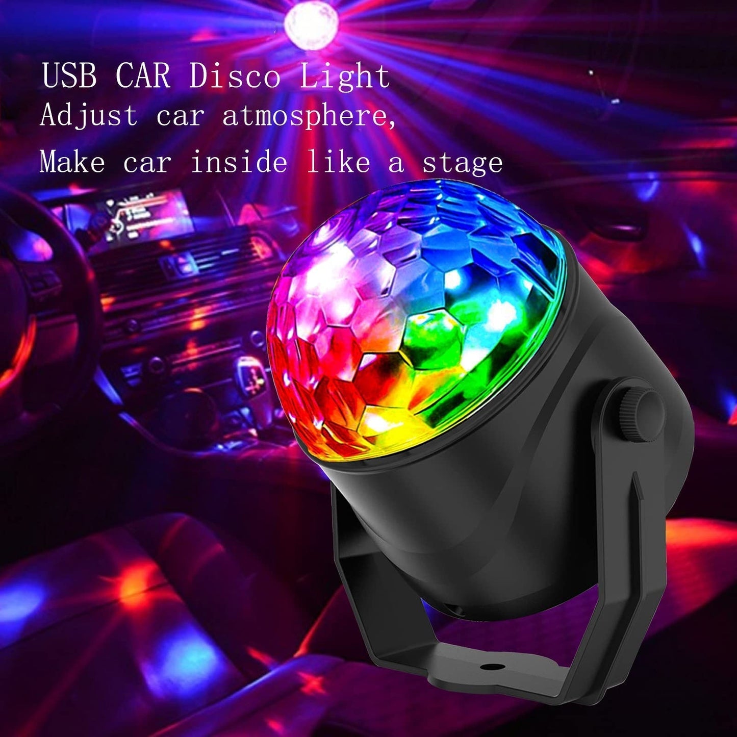 Bola de discoteca Colorida Bola mágica giratoria luminosa