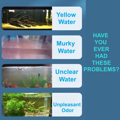 ✨ TOALLITAS CLARIFICADORAS PARA ACUARIO - Agua cristalina en 24 horas, elimina olores e impurezas, seguras para todos los peces y plantas 🌿🔮