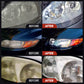 Restaurador profesional de faros de coche con esponja