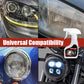 Restaurador profesional de faros de coche con esponja