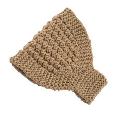 Gorro de mujer con cola de caballo hueca