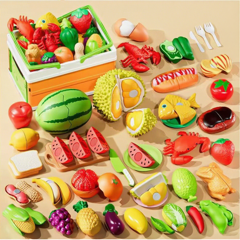 Juguetes de comida de juguete para simular cortar para niños