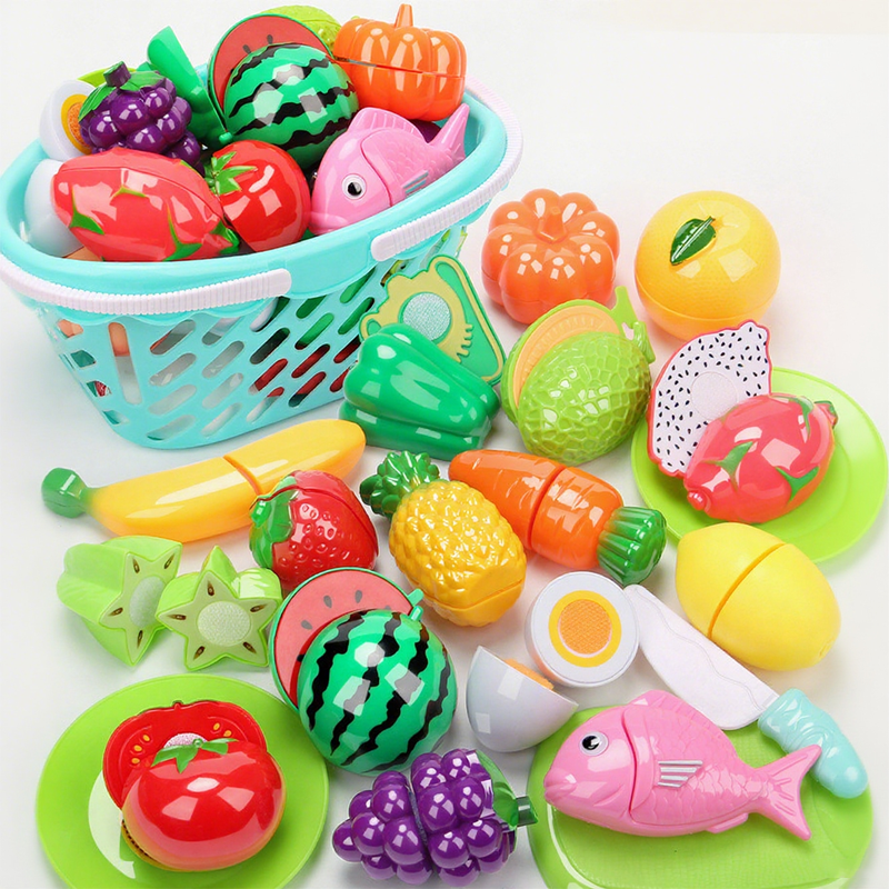 Juguetes de comida de juguete para simular cortar para niños