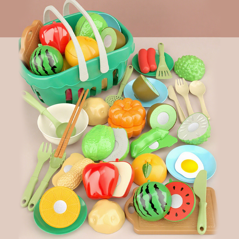 Juguetes de comida de juguete para simular cortar para niños