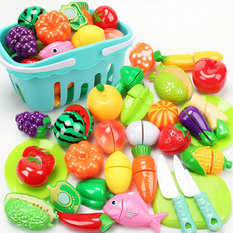 Juguetes de comida de juguete para simular cortar para niños