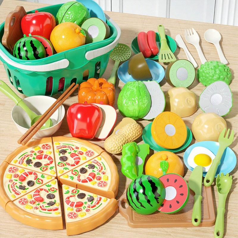 Juguetes de comida de juguete para simular cortar para niños