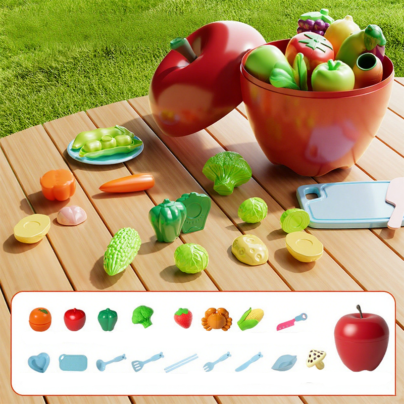 Juguetes de comida de juguete para simular cortar para niños
