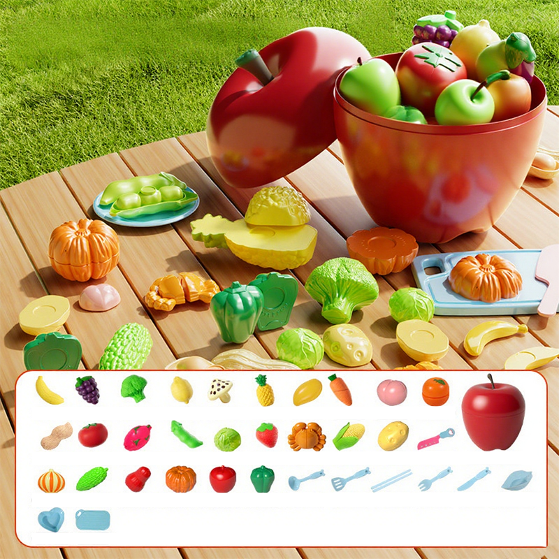 Juguetes de comida de juguete para simular cortar para niños
