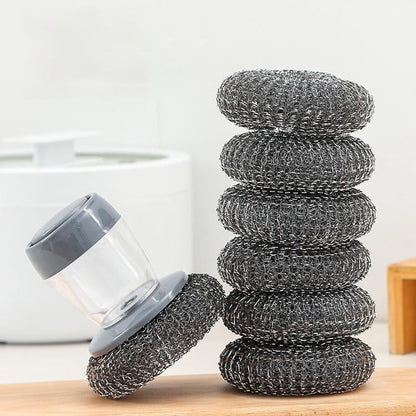 🎁Oferta especial 49 % de descuento⏳Dispensador de jabón para cocina con cepillo de mano