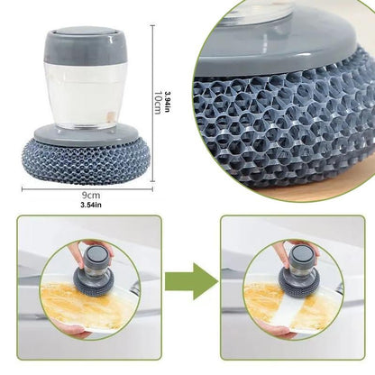 🎁Oferta especial 49 % de descuento⏳Dispensador de jabón para cocina con cepillo de mano