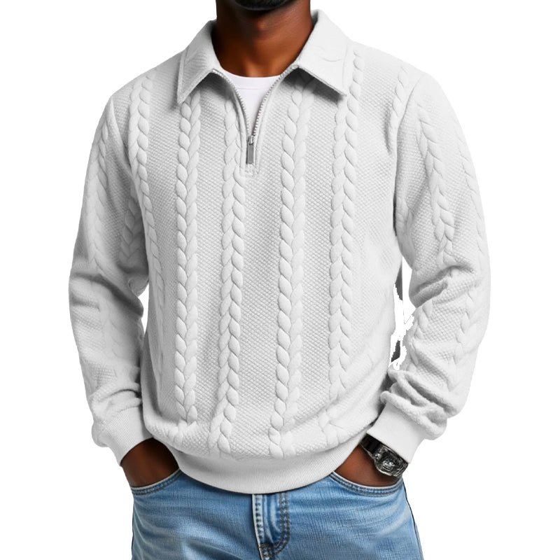 🔥 ¡Oferta de Novedades! 55%  👕 Suéter de punto para todas las estaciones con cuello con cremallera para hombre