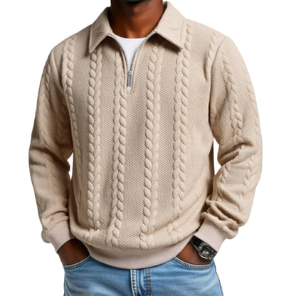 🔥 ¡Oferta de Novedades! 55%  👕 Suéter de punto para todas las estaciones con cuello con cremallera para hombre
