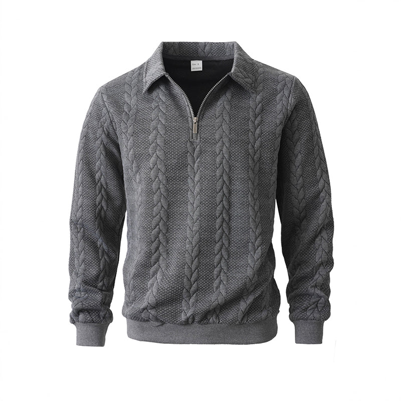 🔥 ¡Oferta de Novedades! 55%  👕 Suéter de punto para todas las estaciones con cuello con cremallera para hombre