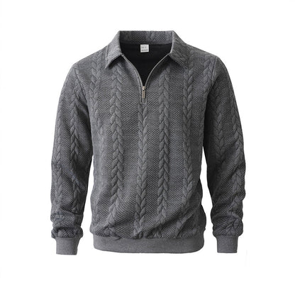 🔥 ¡Oferta de Novedades! 55%  👕 Suéter de punto para todas las estaciones con cuello con cremallera para hombre
