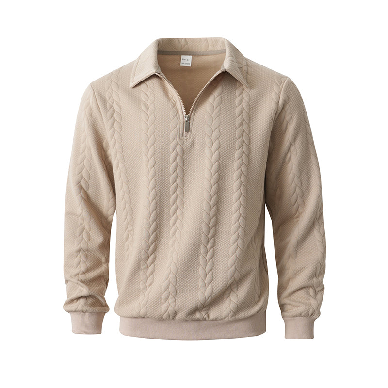 🔥 ¡Oferta de Novedades! 55%  👕 Suéter de punto para todas las estaciones con cuello con cremallera para hombre