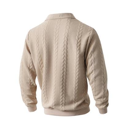 🔥 ¡Oferta de Novedades! 55%  👕 Suéter de punto para todas las estaciones con cuello con cremallera para hombre