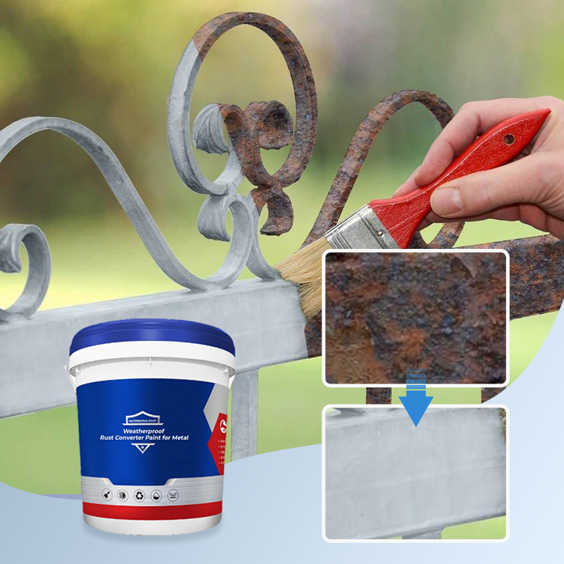 Weatherproof Rust Converter Paint for Metal