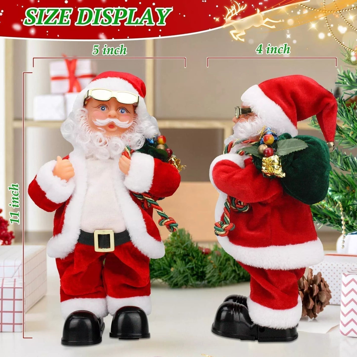 🎅🕺Electric Dancing Music Santa Claus