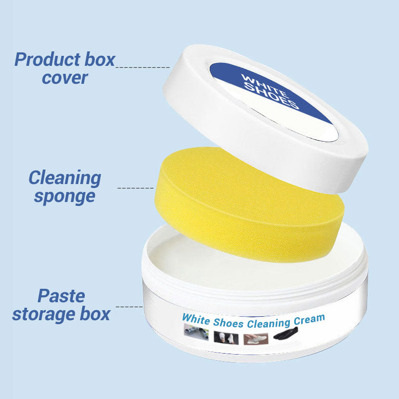 Crema limpiadora para zapatos blancos