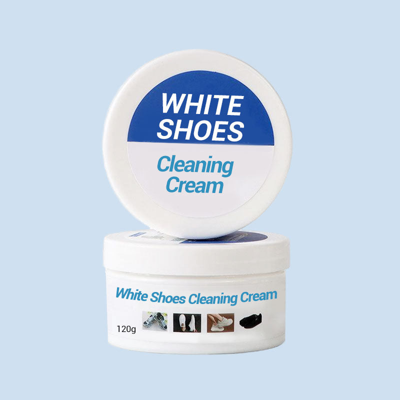 Crema limpiadora para zapatos blancos