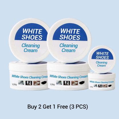Crema limpiadora para zapatos blancos