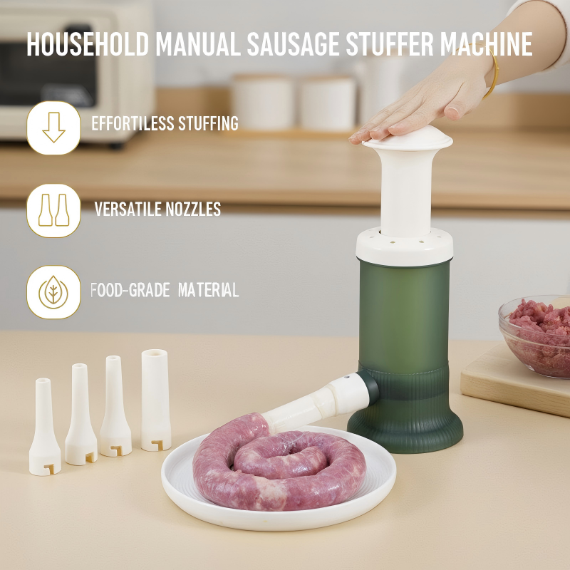 Máquina embutidora de salchichas manual para uso doméstico
