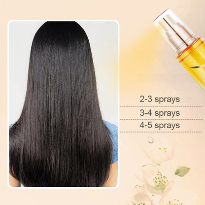 [Mejor regalo para ella] Aceite de cabello Spray para el cabello encrespado