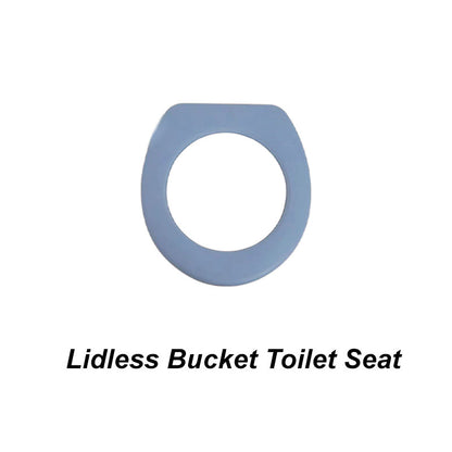 Asiento de inodoro con cubo para personas mayores