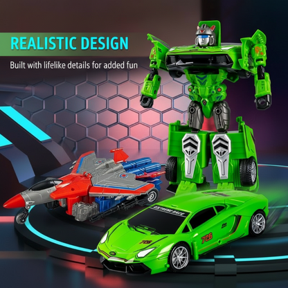 Carro de Juguete que se Transforma en Robot al Chocar para Niños