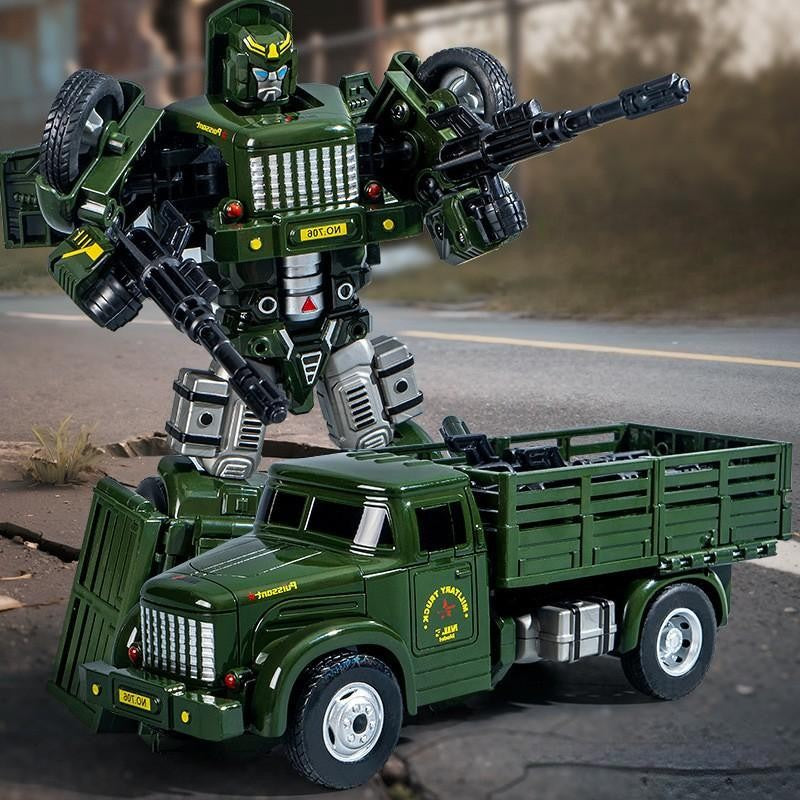 Carro de Juguete que se Transforma en Robot al Chocar para Niños