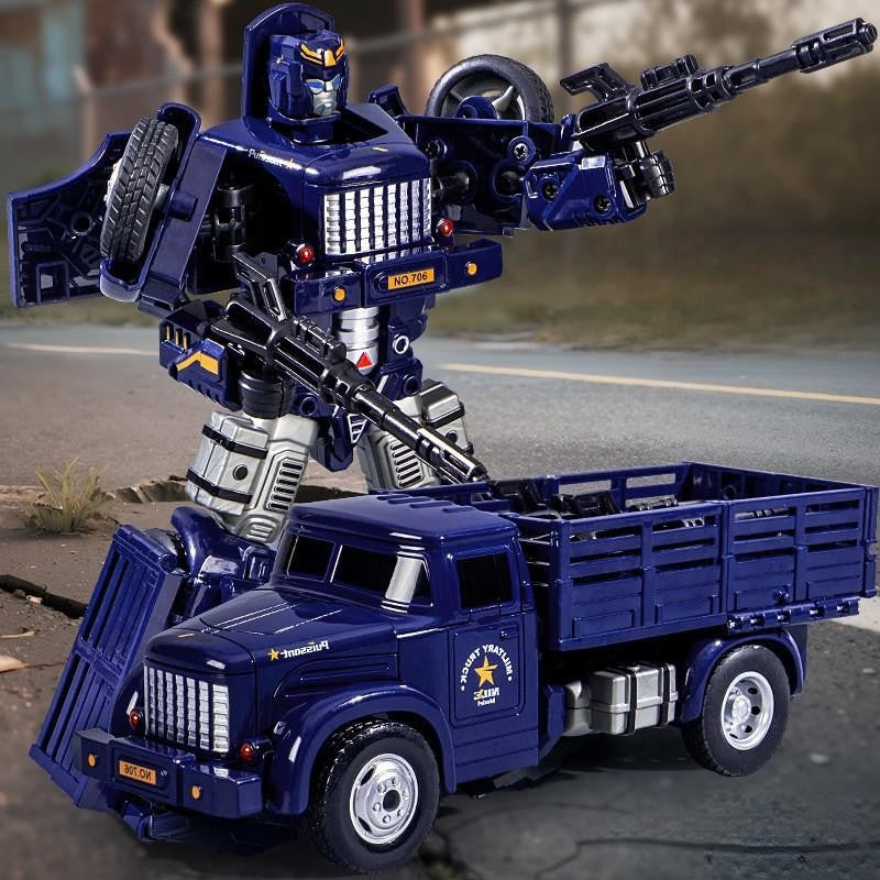 Carro de Juguete que se Transforma en Robot al Chocar para Niños